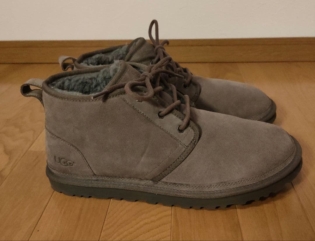 UGG グレー スエード ムートンブーツ 30.5cm S/N 3236