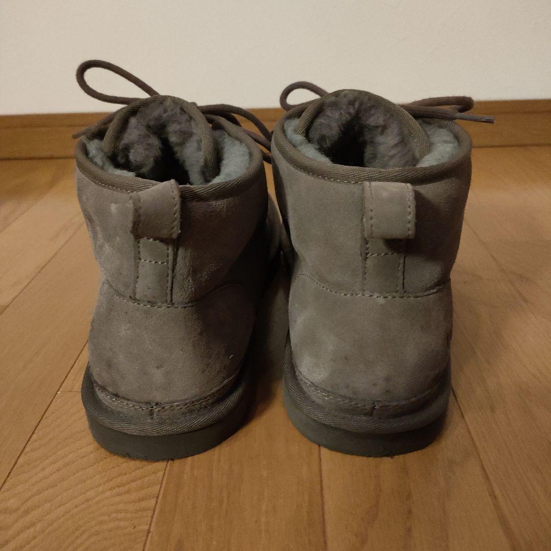 UGG グレー スエード ムートンブーツ 30.5cm S/N 3236