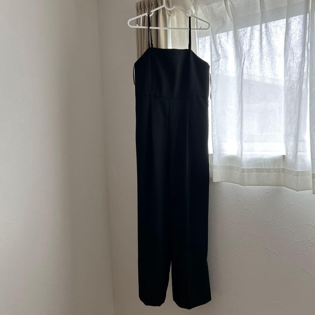 ANDRESSダブルクロスオールインワンドレス　ブラックM