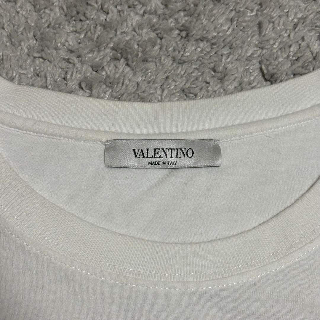 VALENTINO 花柄 蝶柄 Tシャツ ホワイト