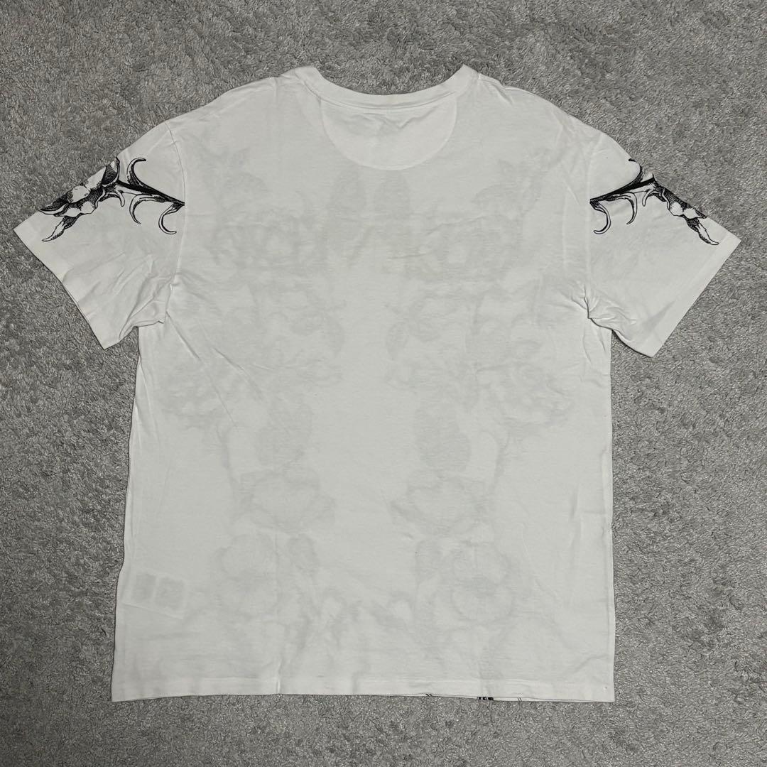 VALENTINO 花柄 蝶柄 Tシャツ ホワイト