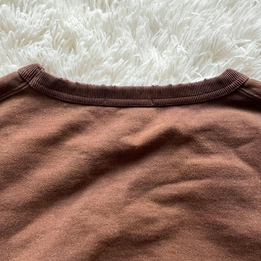 Whim Gazette ヴィンテージ加工　裏起毛　プルオーバー　スウェット