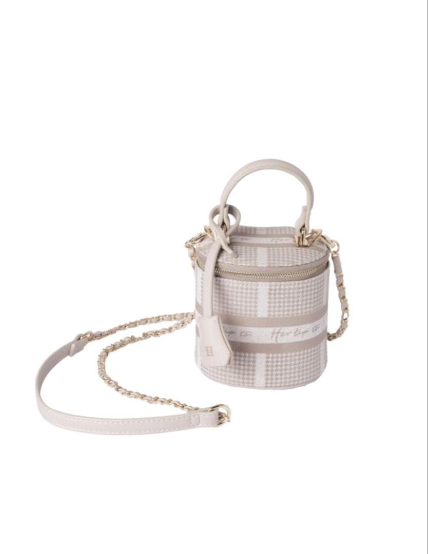 なつ様　Jacquard Mini Vanity Bag nude pink