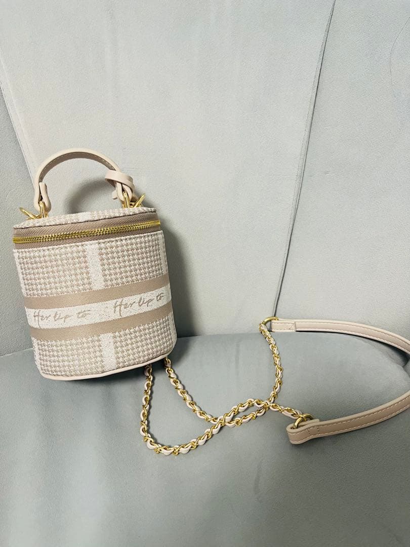 なつ様　Jacquard Mini Vanity Bag nude pink