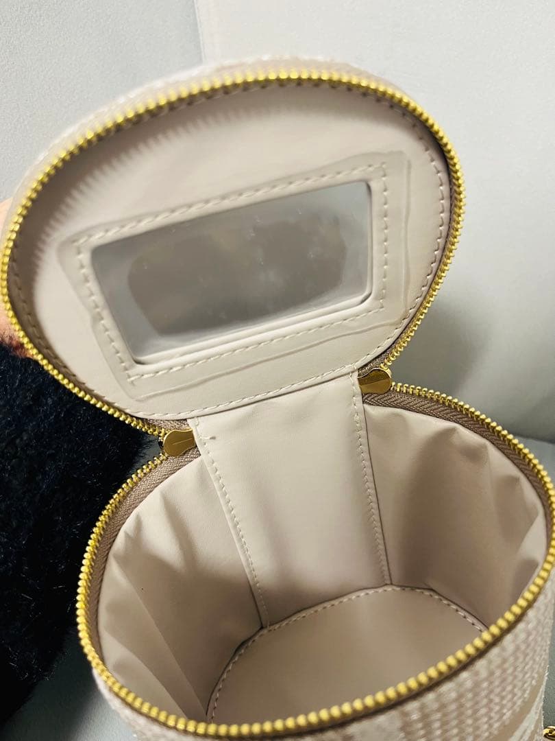 なつ様　Jacquard Mini Vanity Bag nude pink