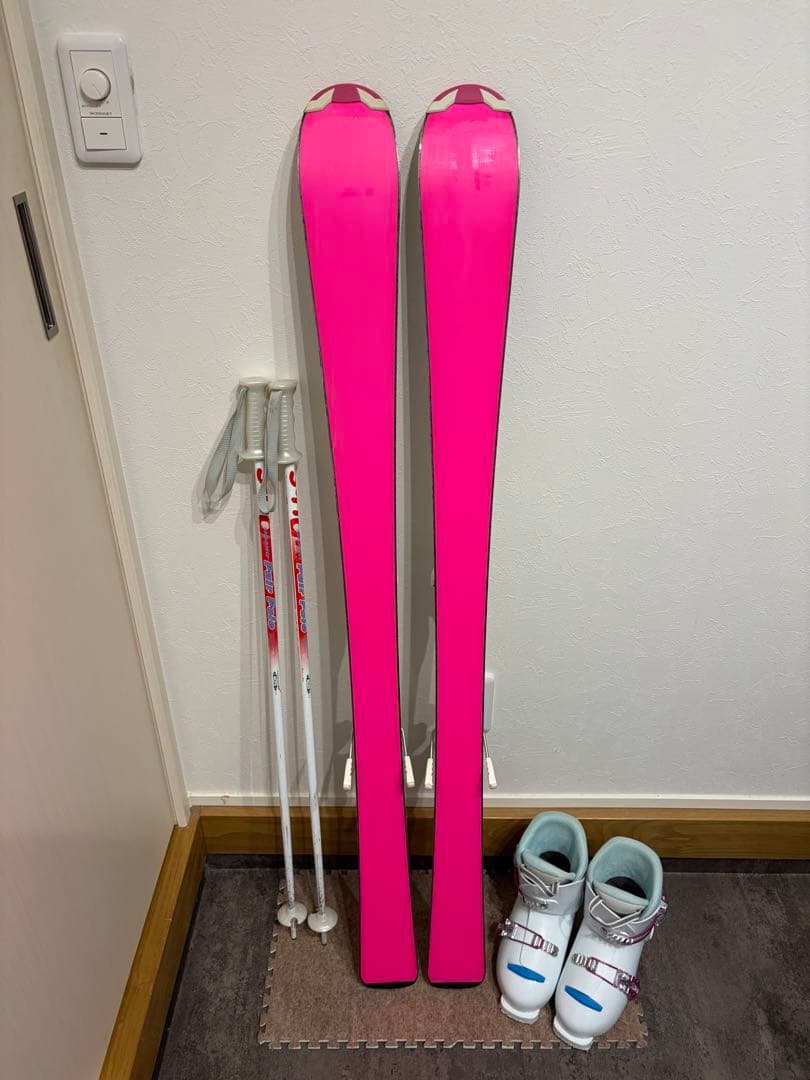 ★訳あり 女の子用 4点セット メンテナンス.HOTWAX済★ salomon