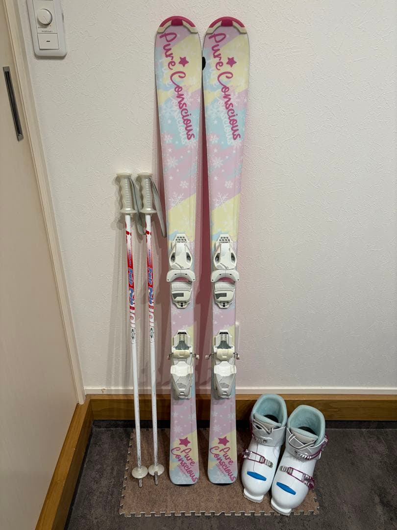 ★訳あり 女の子用 4点セット メンテナンス.HOTWAX済★ salomon