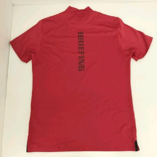 BRIEFING モックネック Tシャツ L 2枚セット 半袖 長袖 赤 ゴルフ