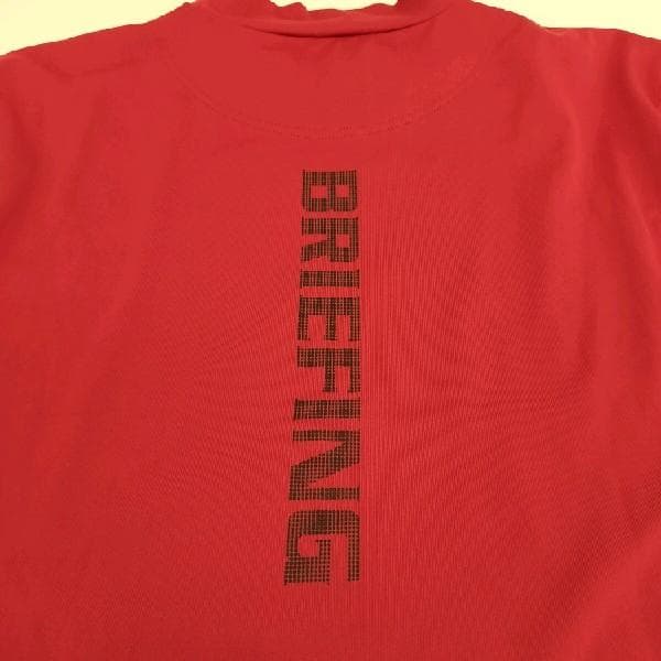 BRIEFING モックネック Tシャツ L 2枚セット 半袖 長袖 赤 ゴルフ