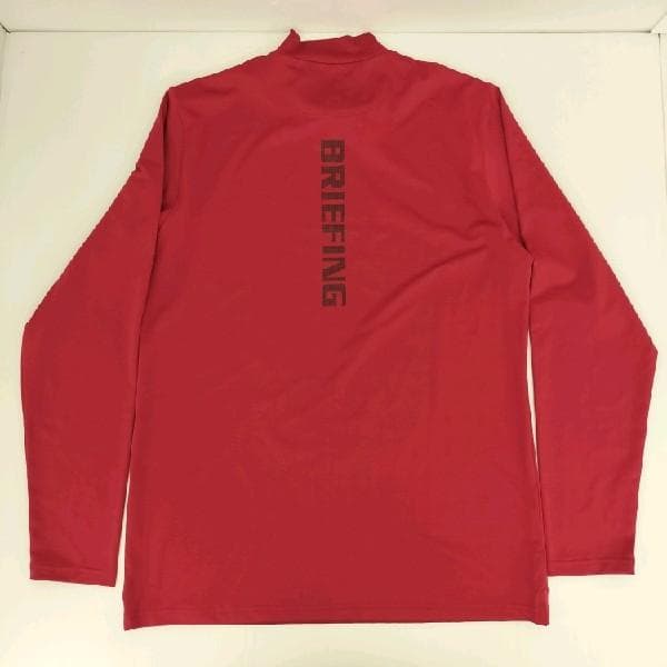 BRIEFING モックネック Tシャツ L 2枚セット 半袖 長袖 赤 ゴルフ