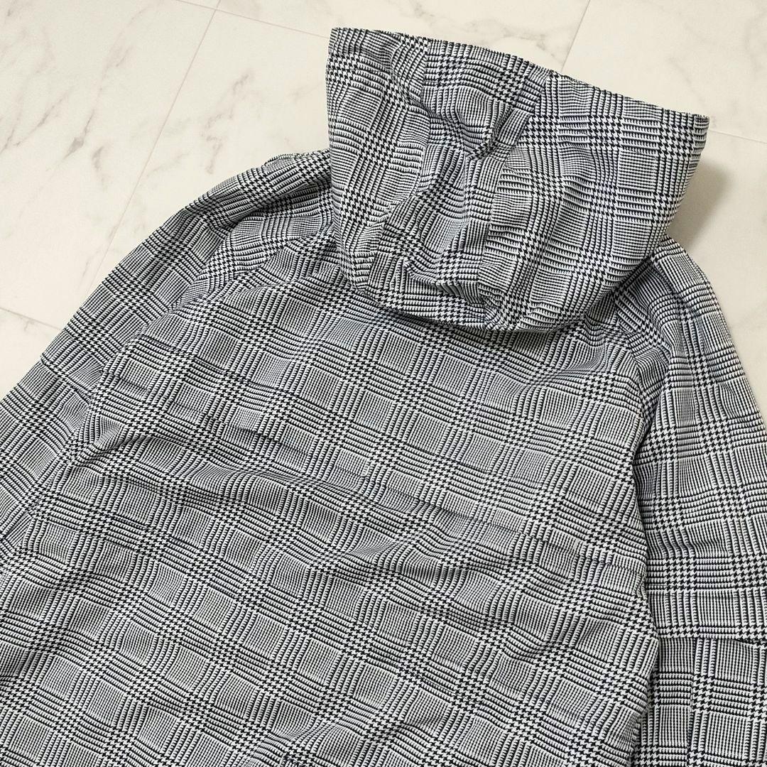 キャロウェイ　2way　レインウェア　コート　千鳥柄チェック　袖　フード脱着　S