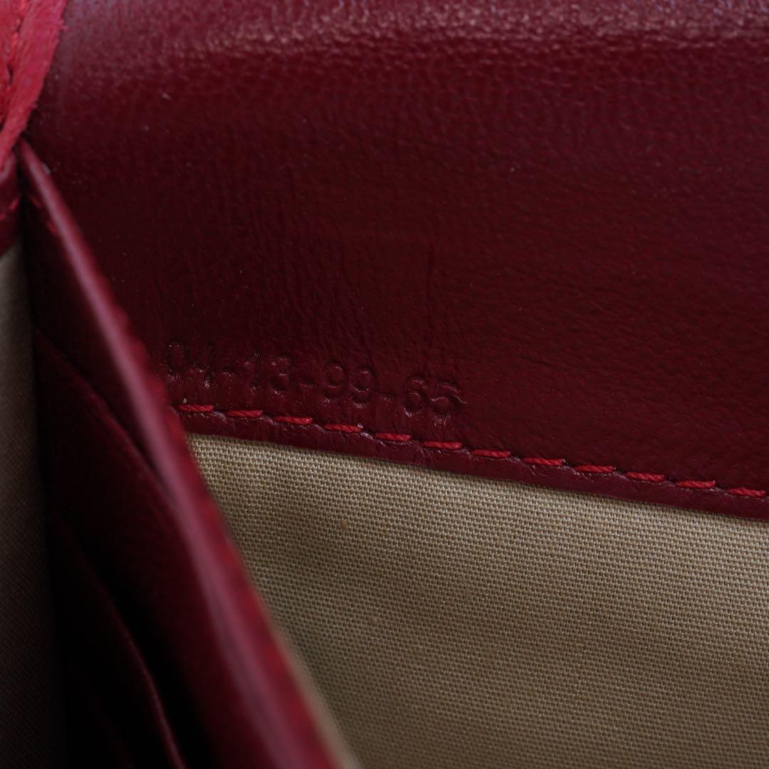 極美品　Chloe クロエ　長財布　二つ折り　レター型　エンベロープ　レッド