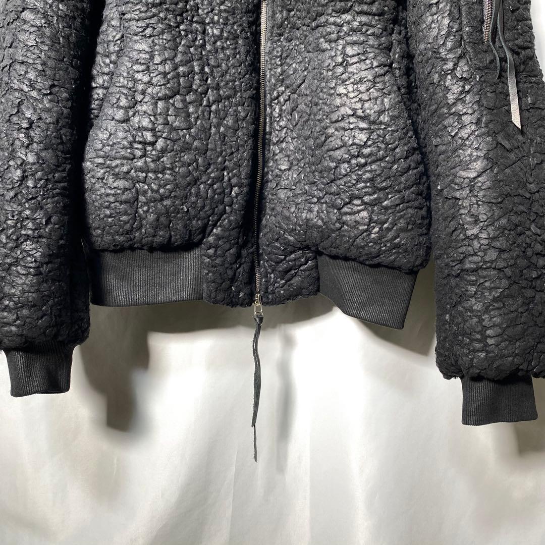 archive kmrii boa MA-1 bomber jacket 黒 2