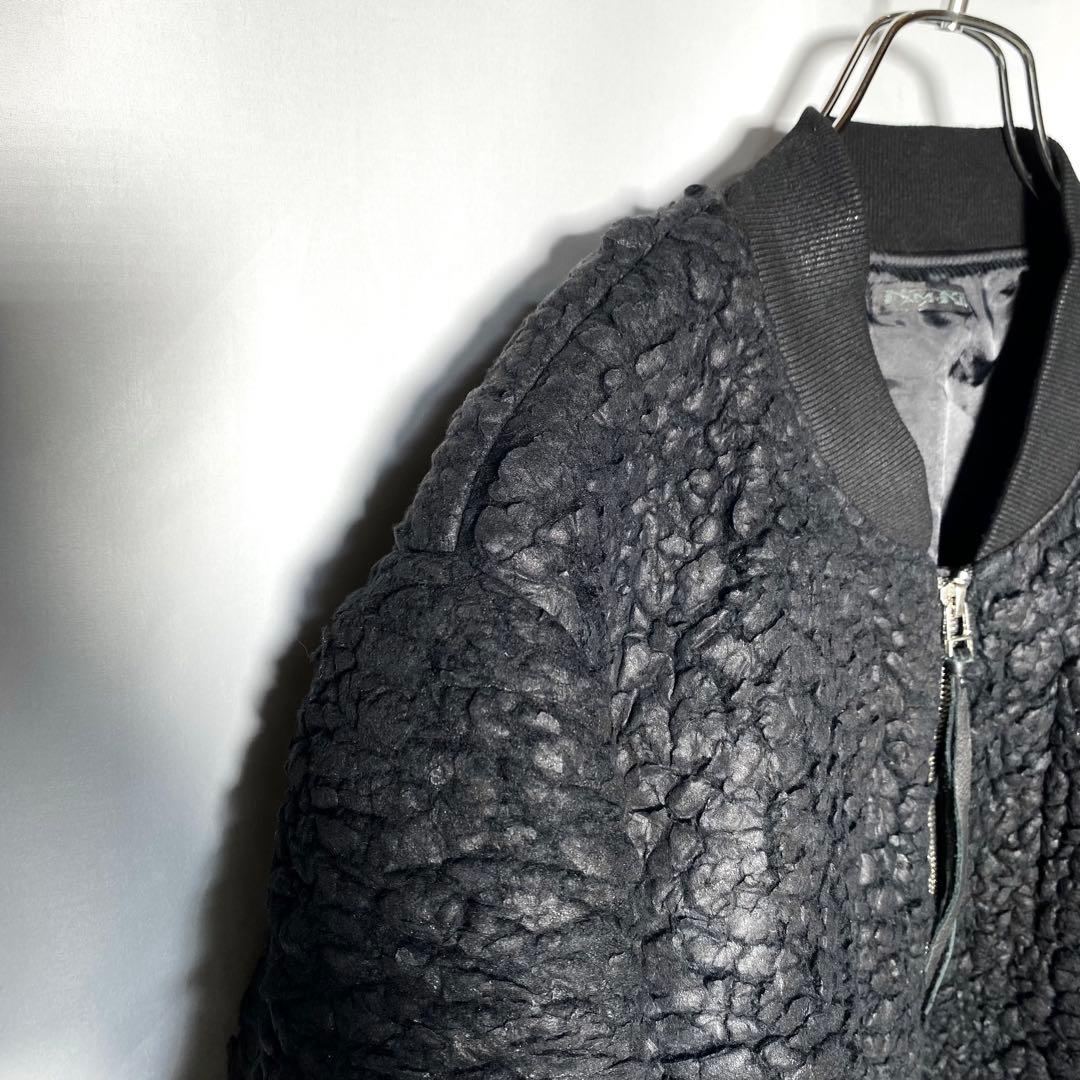 archive kmrii boa MA-1 bomber jacket 黒 2