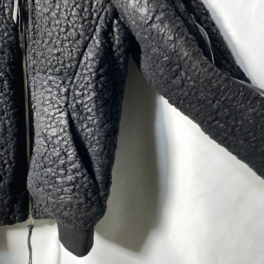 archive kmrii boa MA-1 bomber jacket 黒 2