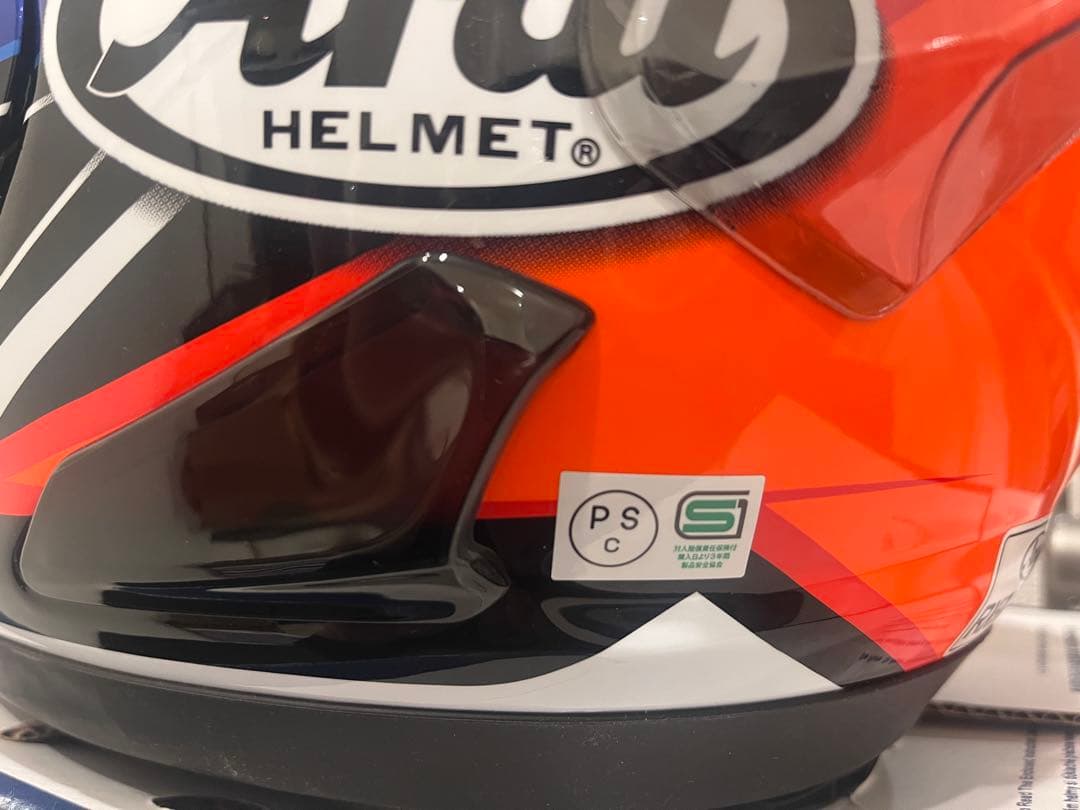 Arai フルフェイスヘルメット オレンジ/ブラック/ブルー