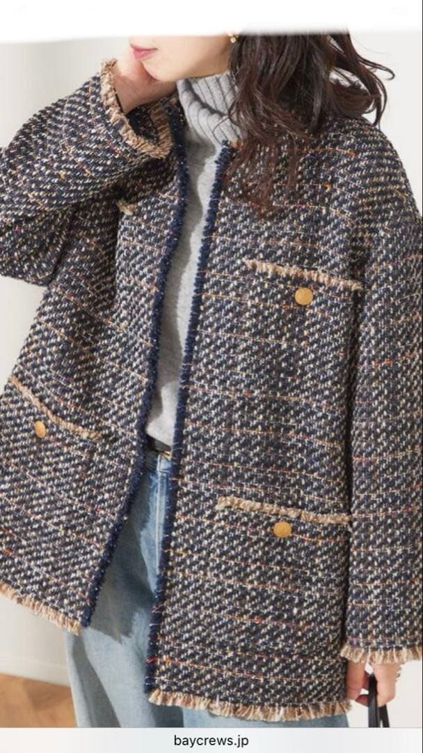 ふわこ《SP》L'ESSAGE GIOLICAツイードBIGジャケット