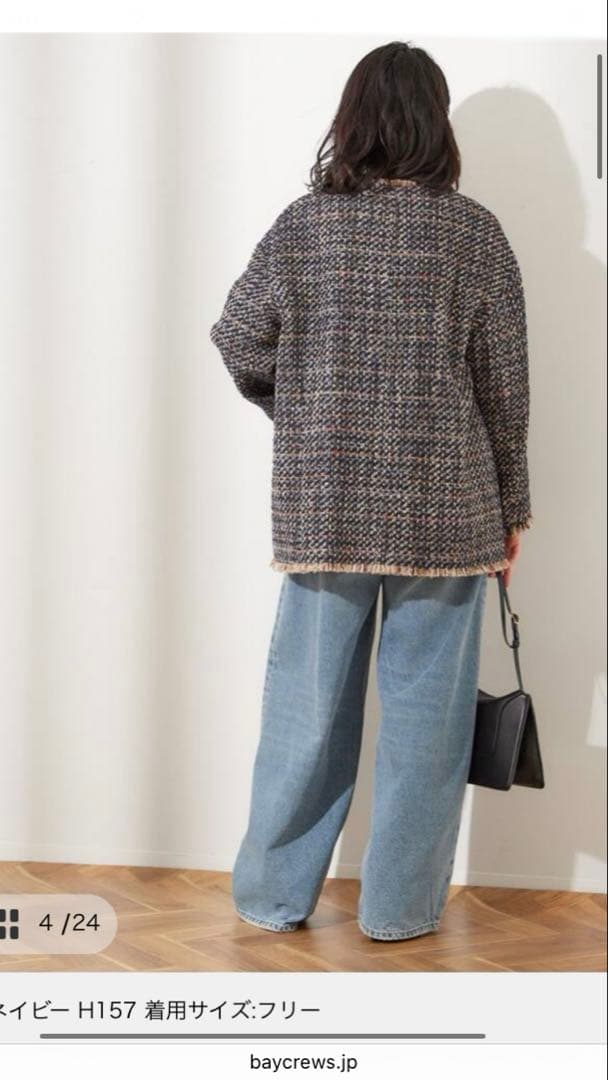 ふわこ《SP》L'ESSAGE GIOLICAツイードBIGジャケット