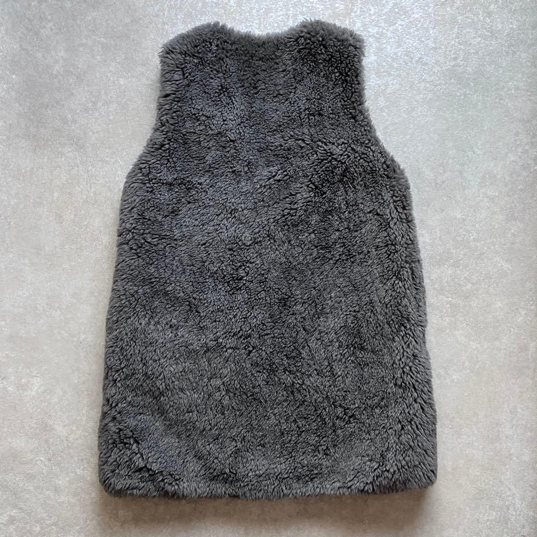 ユナイテッドアローズ ザリラクス ボア ライナー ベスト グレー ウール100