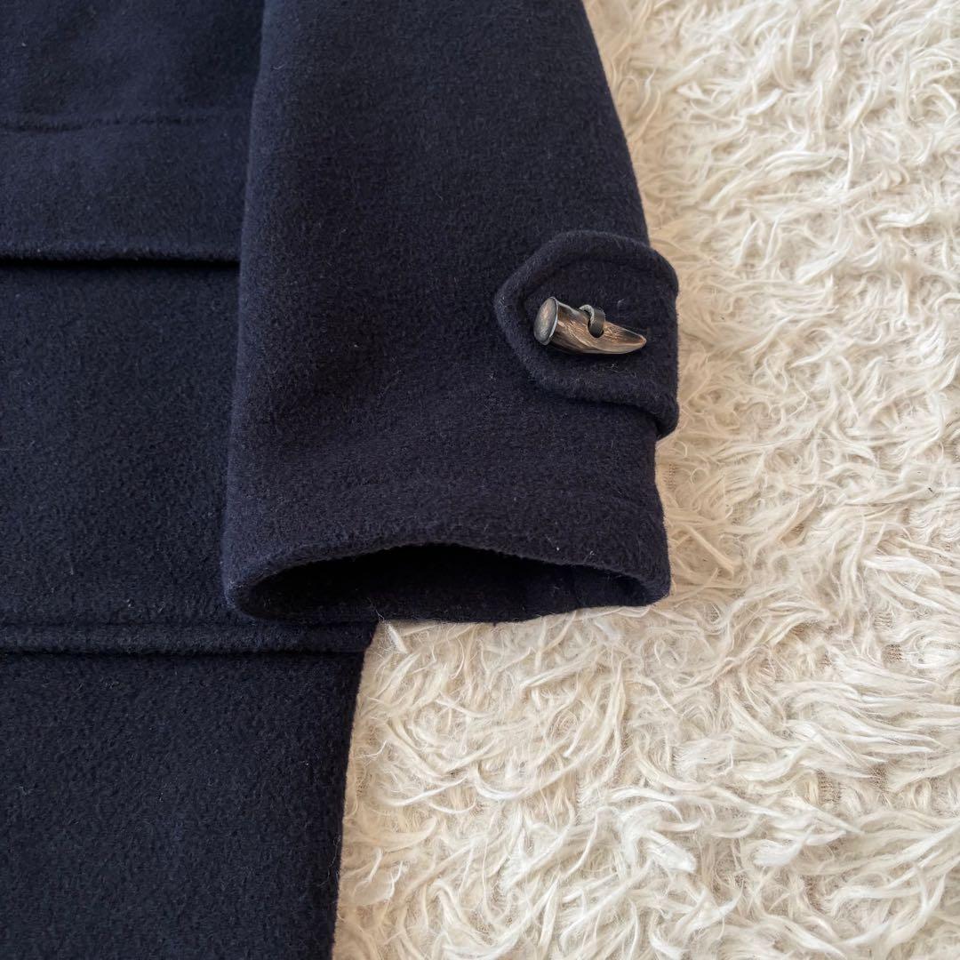 美品✨【英国製】グローバーオール ダッフルコート ウール ネイビー チェック M