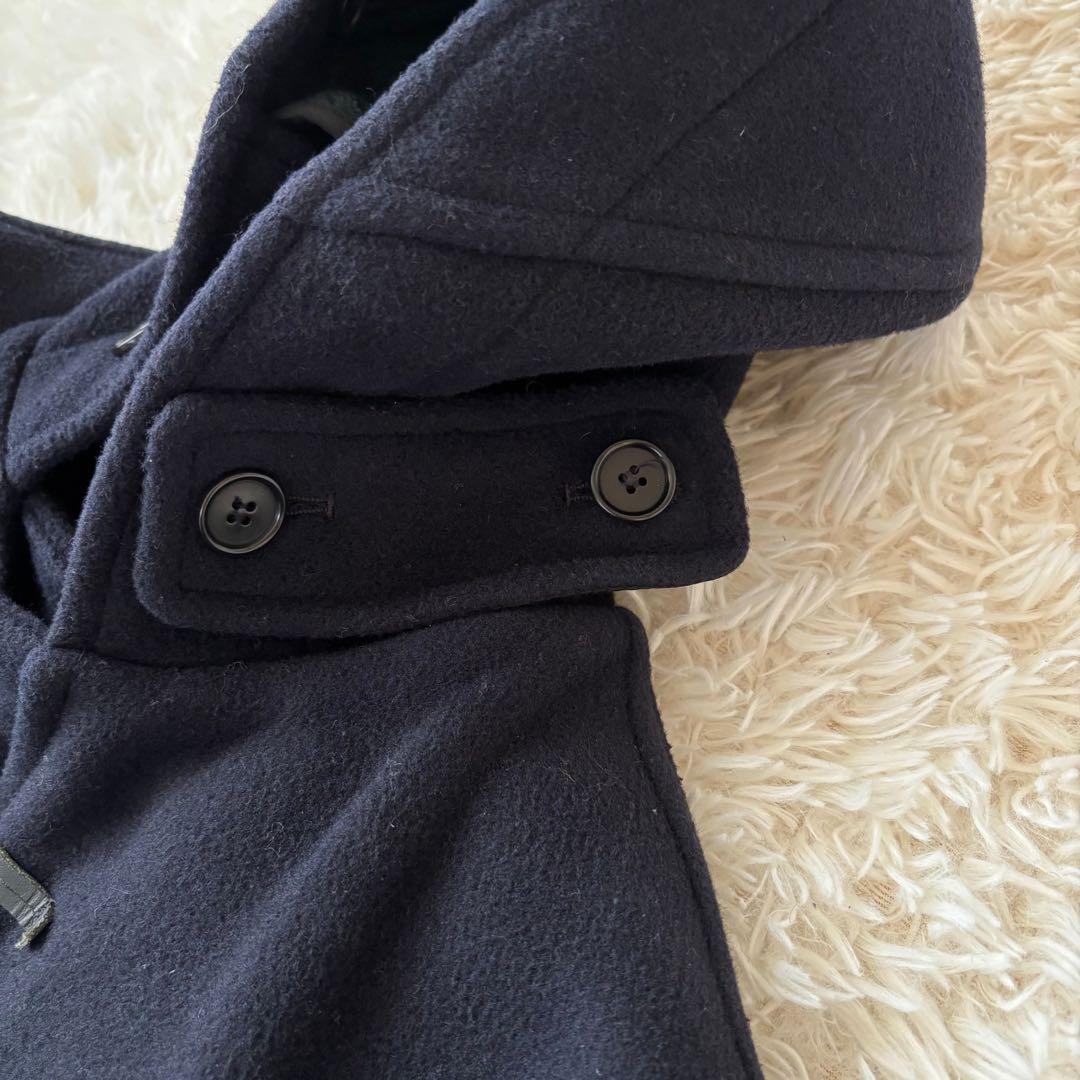 美品✨【英国製】グローバーオール ダッフルコート ウール ネイビー チェック M