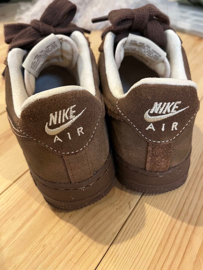 saya✨NIKE Air Force 1 ブラウン スニーカー24.0
