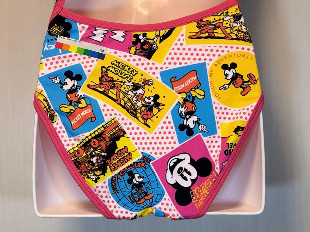 arena ×ディズニー長持ちタフスーツ競泳水着DIS-8353W L PNK