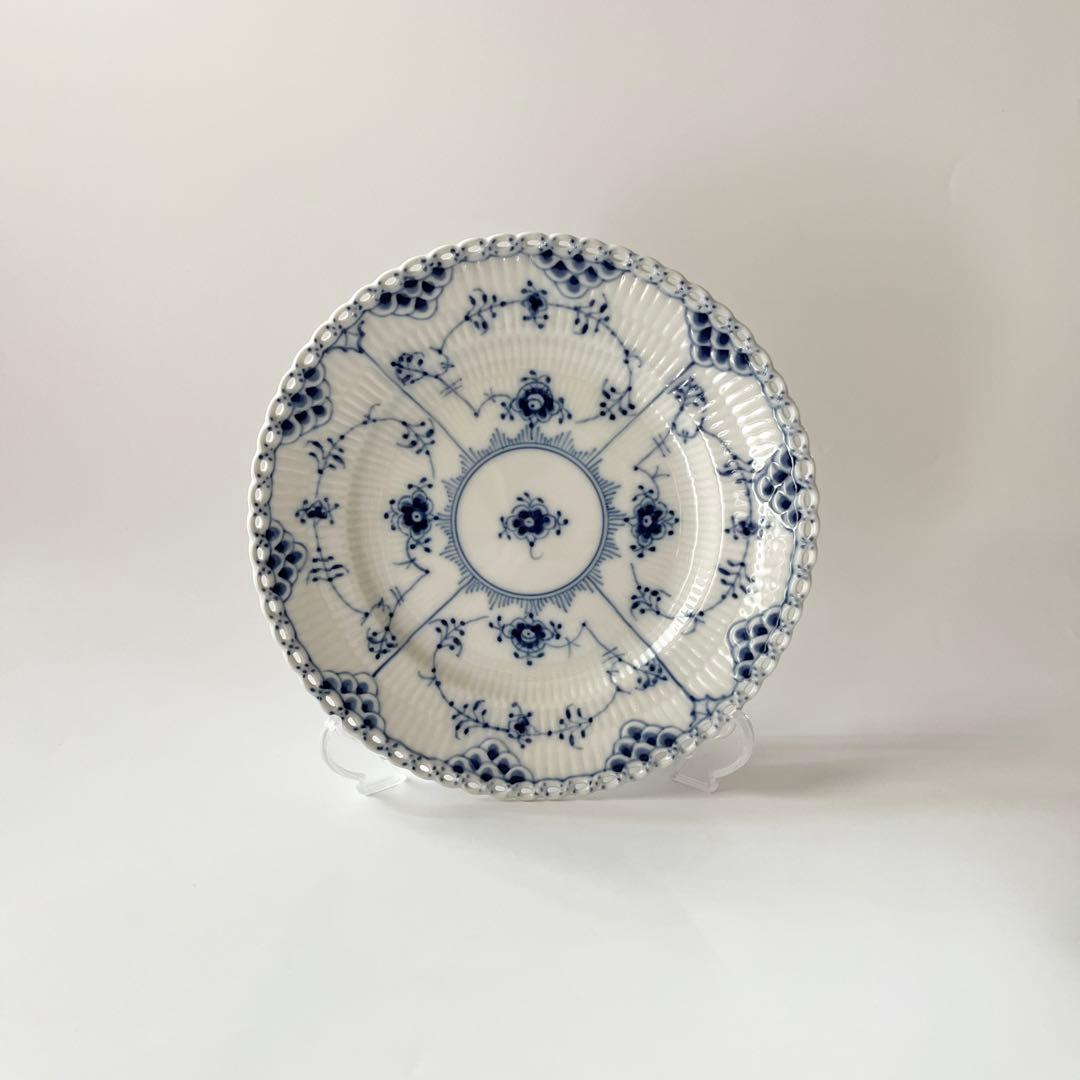 ロイヤルコペンハーゲン ブルーフルーテッド フルレース プレート1枚