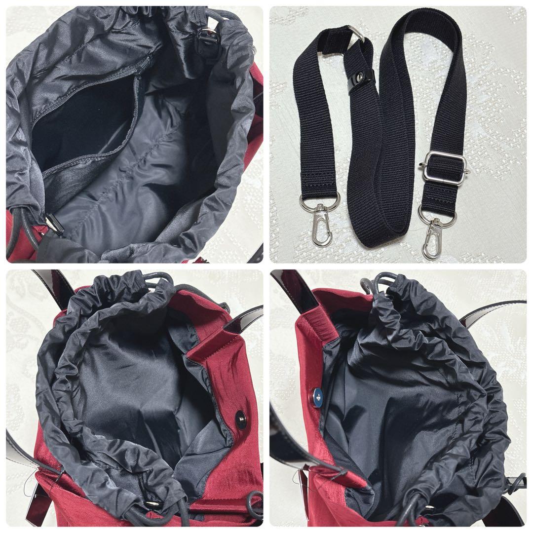 新品タグ付 アナスイ メリー ハンドバッグ 2WAY ショルダーバッグ 赤