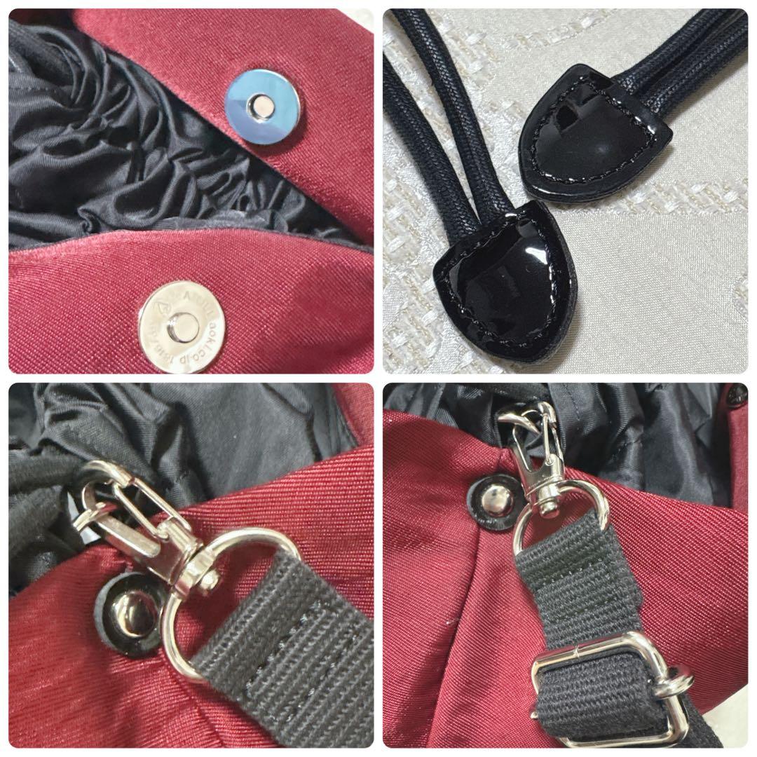 新品タグ付 アナスイ メリー ハンドバッグ 2WAY ショルダーバッグ 赤