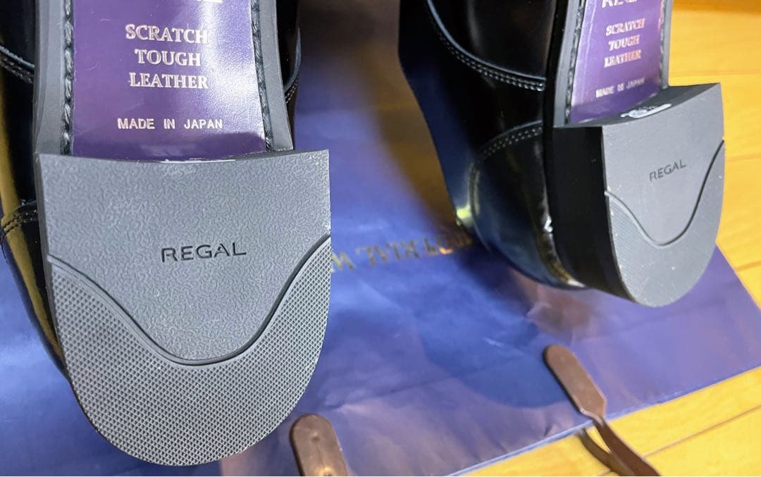 新品リーガルビジネスシューズモンクストラップスクラッチタフレザー25.5