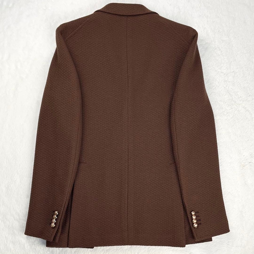 未使用級 TAGLIATORE モンテカルロ バスケットウィーブ ブレザー 46