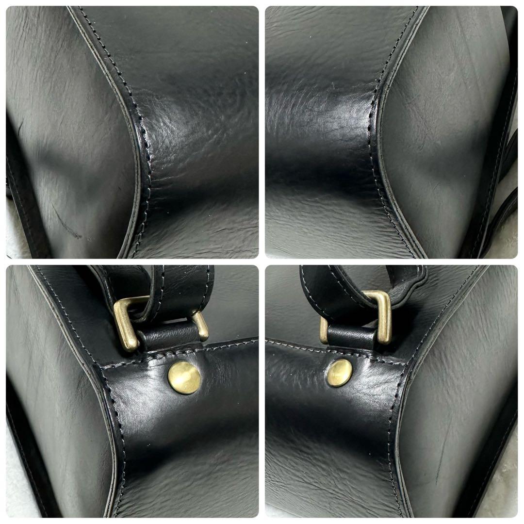 ibona イボーナ リュック スライン バックパック 黒 レザー 本革 A4可