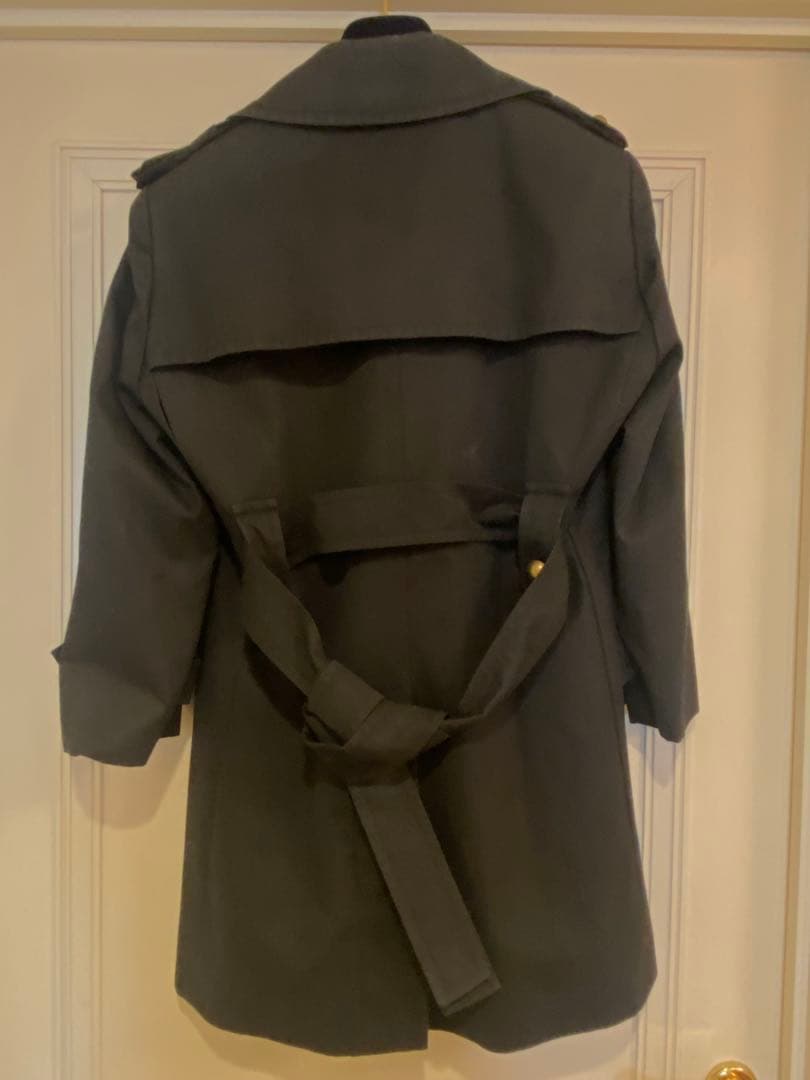 ◆イヴ・サンローラン　リヴゴーシュ◆8分袖トレンチコート 38 ♡肩リボン♡