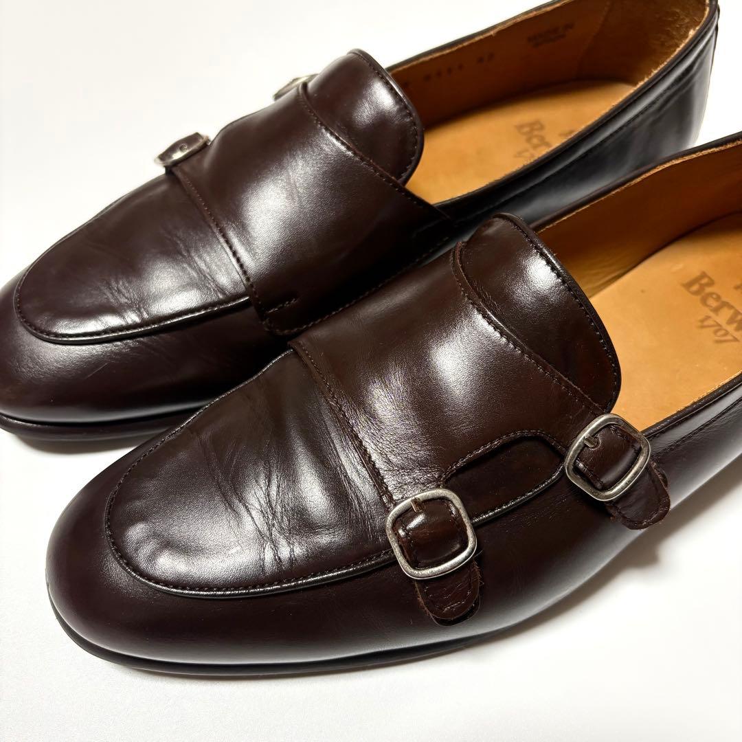 美品 Berwick 1707 5111 ダークブラウン 42