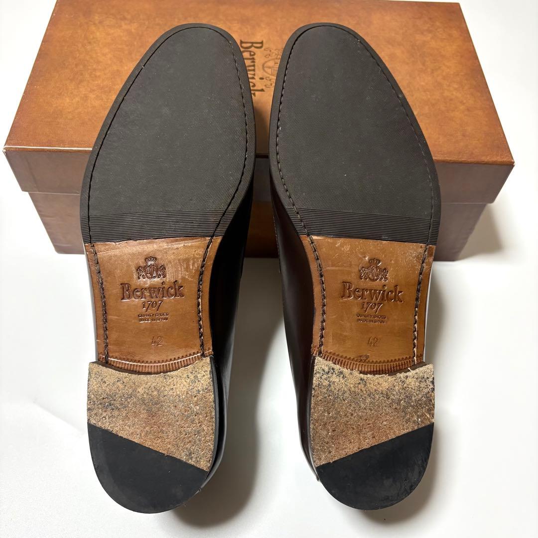 美品 Berwick 1707 5111 ダークブラウン 42