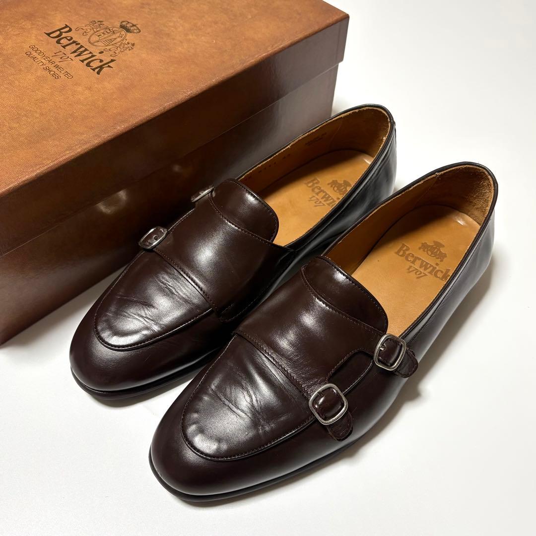 美品 Berwick 1707 5111 ダークブラウン 42