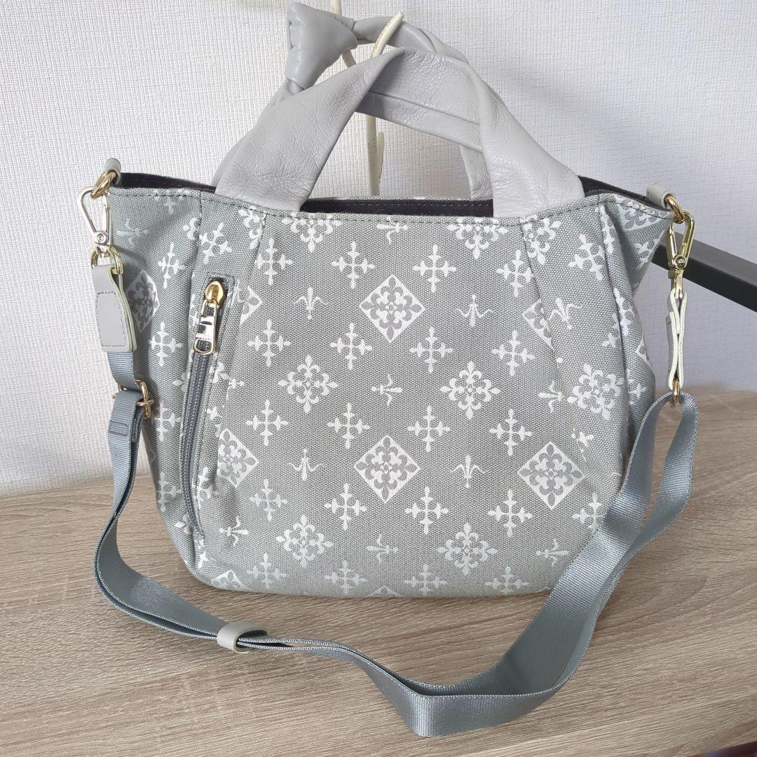 russet ラシット■美品 ノットデザイン2WAYトートバッグ ショルダー