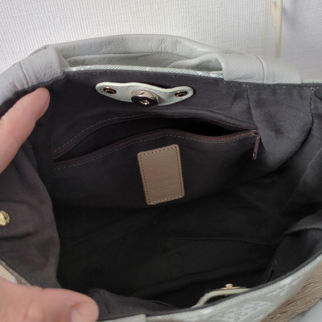 russet ラシット■美品 ノットデザイン2WAYトートバッグ ショルダー