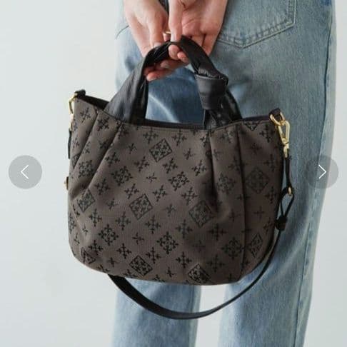 russet ラシット■美品 ノットデザイン2WAYトートバッグ ショルダー