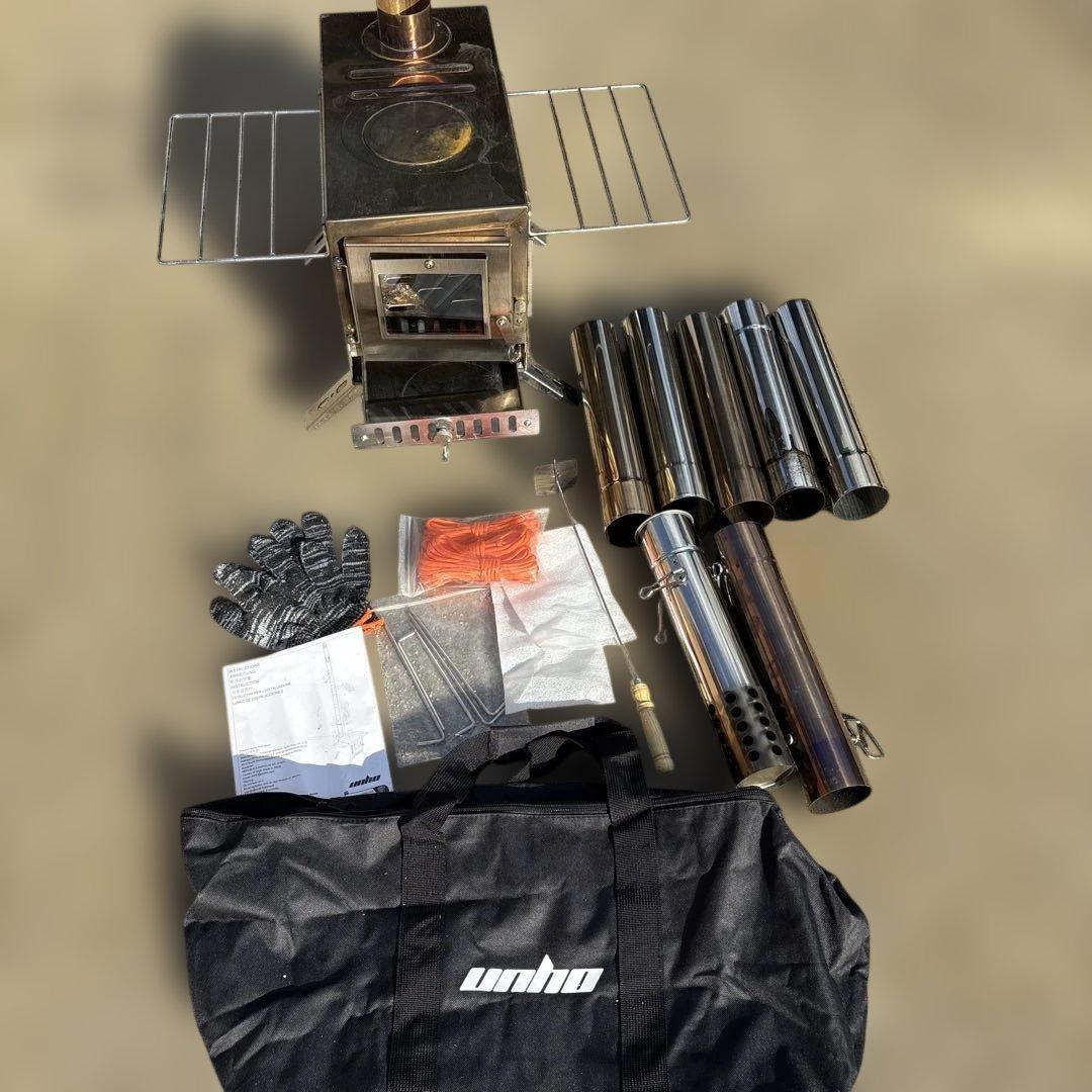 unho 薪ストーブ 収納バッグ付き一回使用品