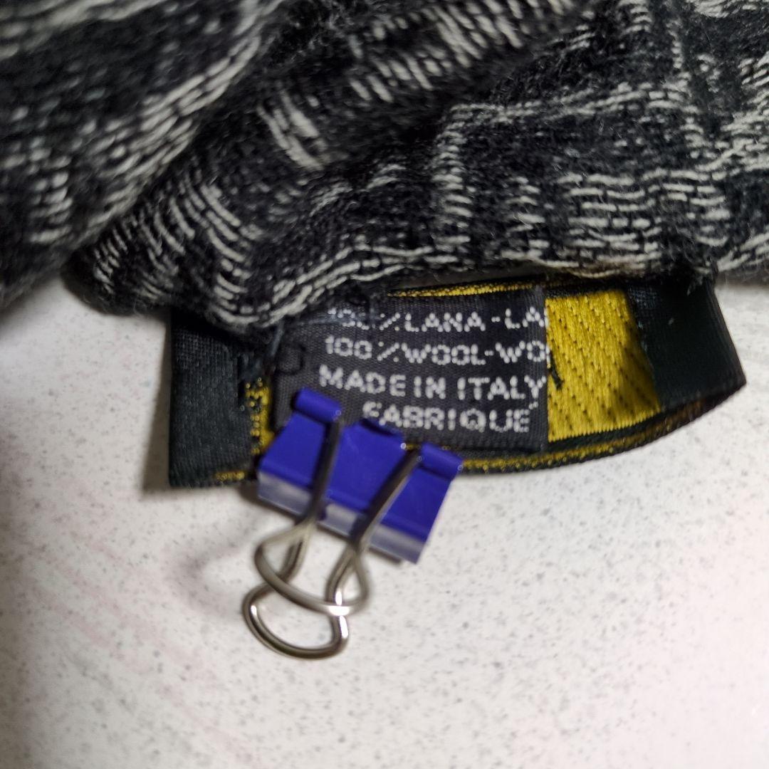 FENDI ズッカ柄 マフラー ストール 総柄 グレー ウール100%