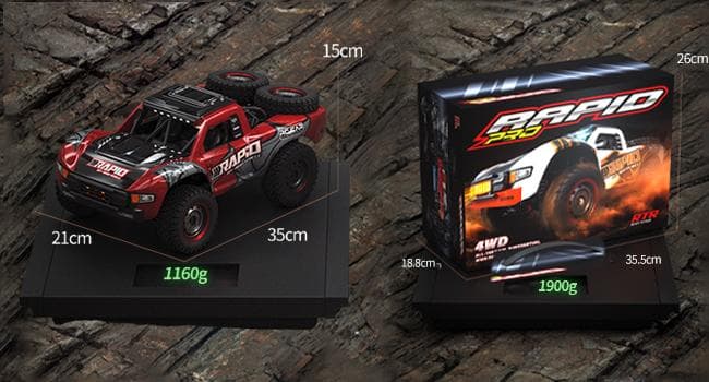 ラジコンカー 40km/h 35CM 四輪駆動 ラジコン オフロード 高速車 青