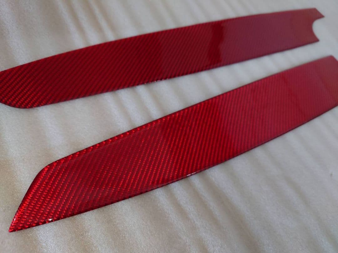 トヨタ86 BRZ zn6系リアルレッドカーボン インナードアアームレストカバー