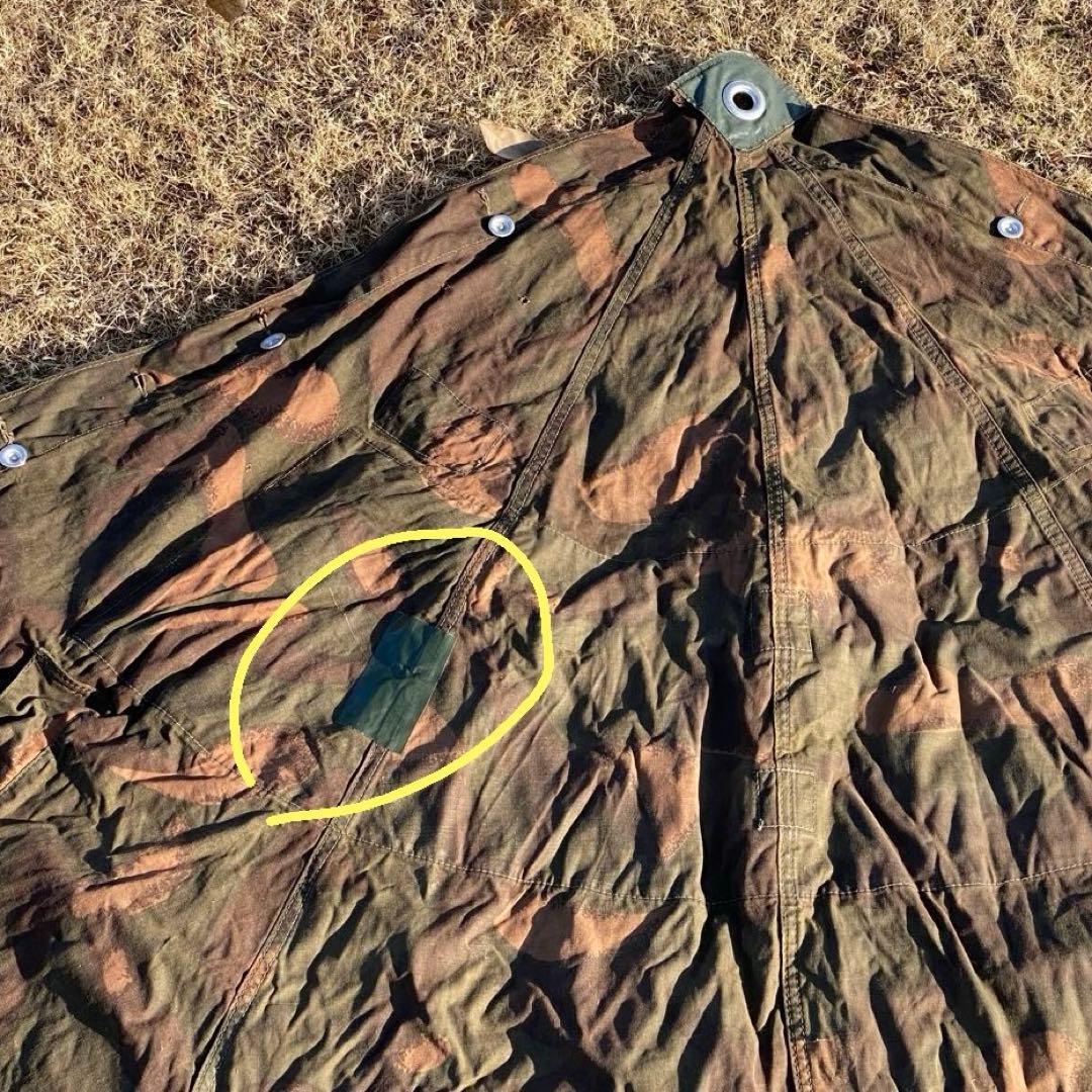 ハンガリー軍幕④　ポンチョ　２枚　ポール・ペグセット　 ワンポールテント