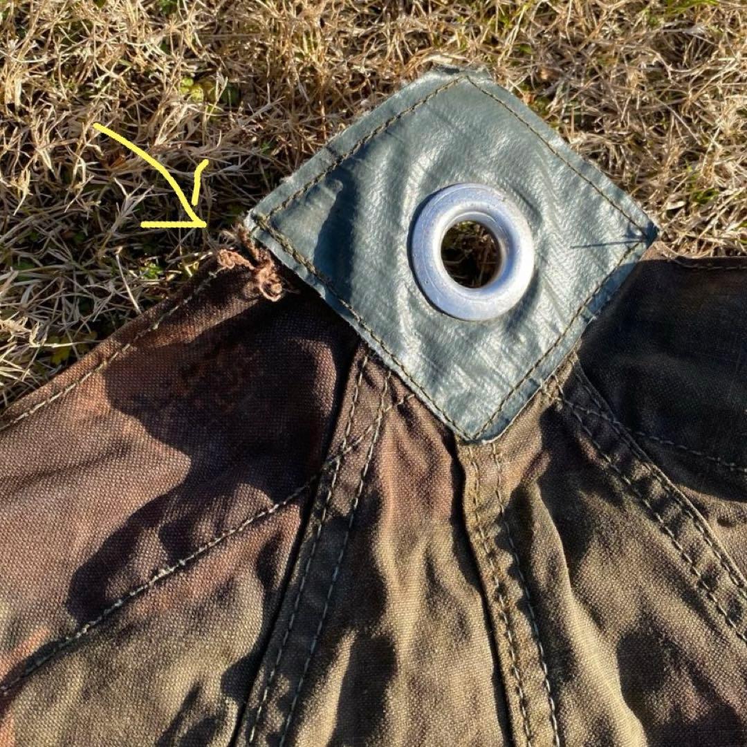 ハンガリー軍幕④　ポンチョ　２枚　ポール・ペグセット　 ワンポールテント