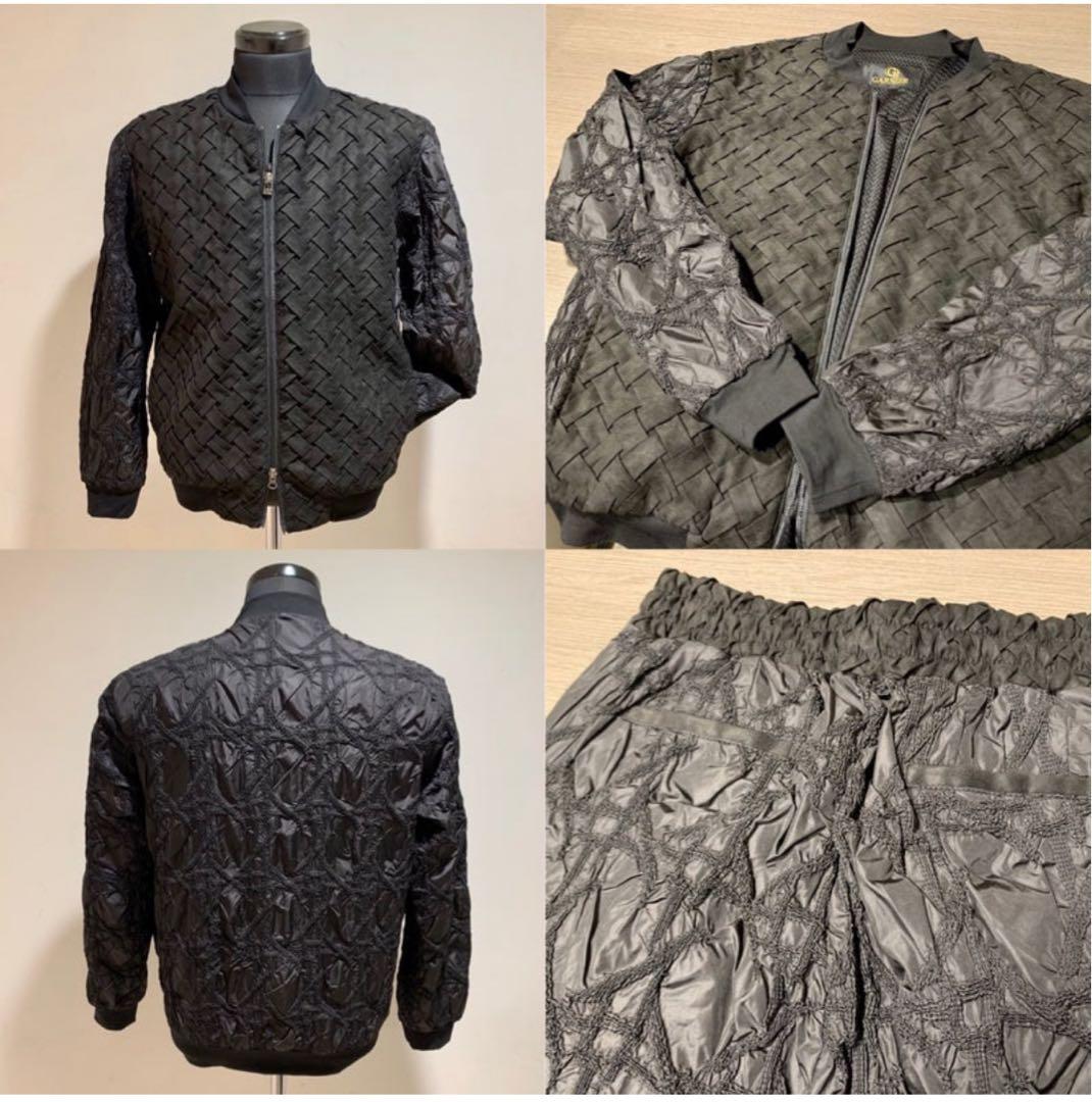 的場浩司さん着用 GARNIER MA-1 ブルゾン L ブラック シワ加工