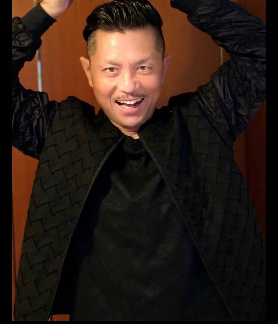 的場浩司さん着用 GARNIER MA-1 ブルゾン L ブラック シワ加工