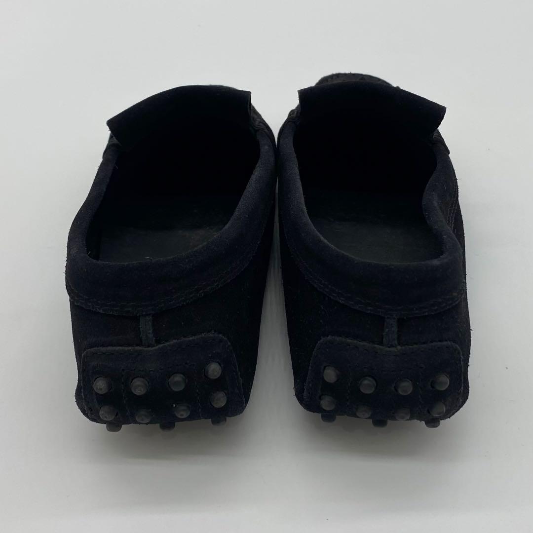 美品　TOS'S ブラック　フリンジローファー　スエード　イタリア製　25.5㎝