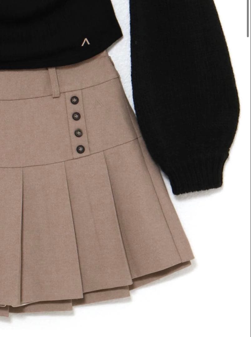 スカート ANDMARY Heidi belt pleats set up